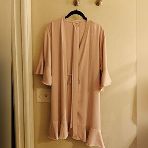 Blush Pink Short Robe, Size S/M